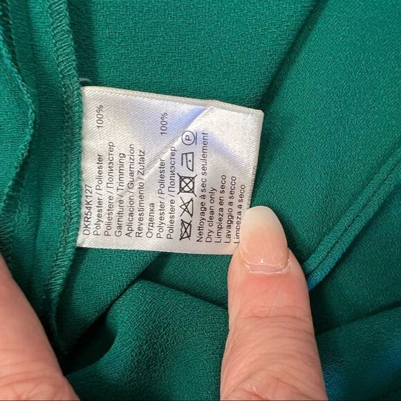 GERARD DAREL Daena Openwork Detail Dress In Green SZ 38/6 - Picture 4 of 10